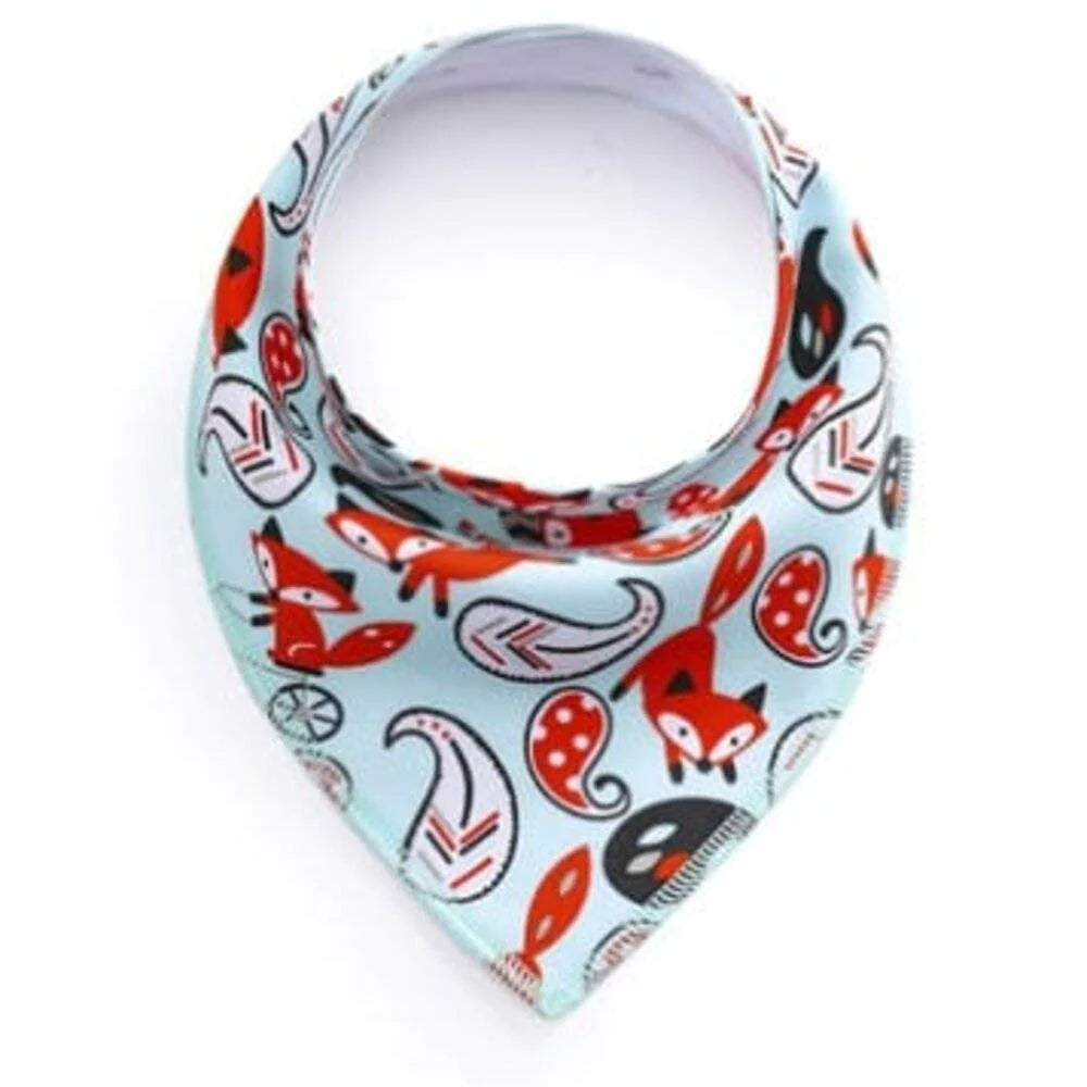 Wiggles Colourful Cotton Triangle Dog Bandana - Fox