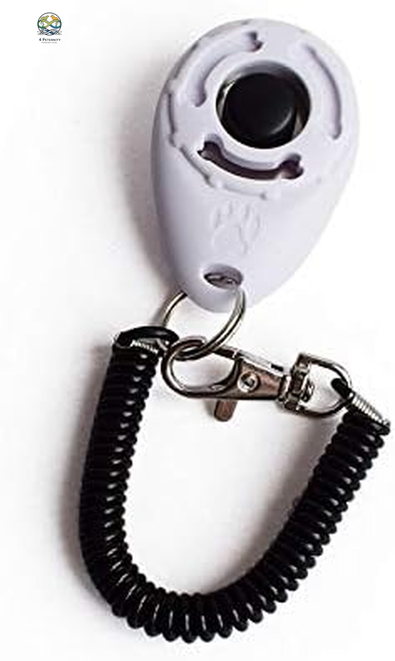 - 4 Pack Dog Training Clicker with Wrist Strap, Pet Training Clicker Set
