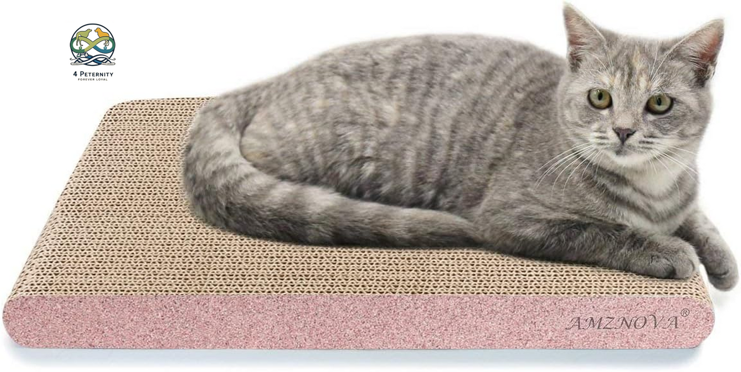 Cat Scratcher, Cardboard Cat Scratchers, Durable & Recyclable Scratching Pad, Colors Series, Narrow, Baby Blue