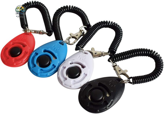 - 4 Pack Dog Training Clicker with Wrist Strap, Pet Training Clicker Set