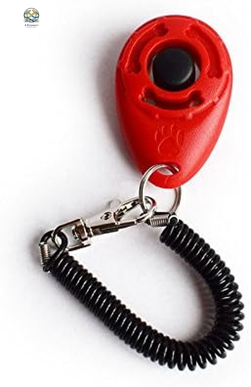 - 4 Pack Dog Training Clicker with Wrist Strap, Pet Training Clicker Set