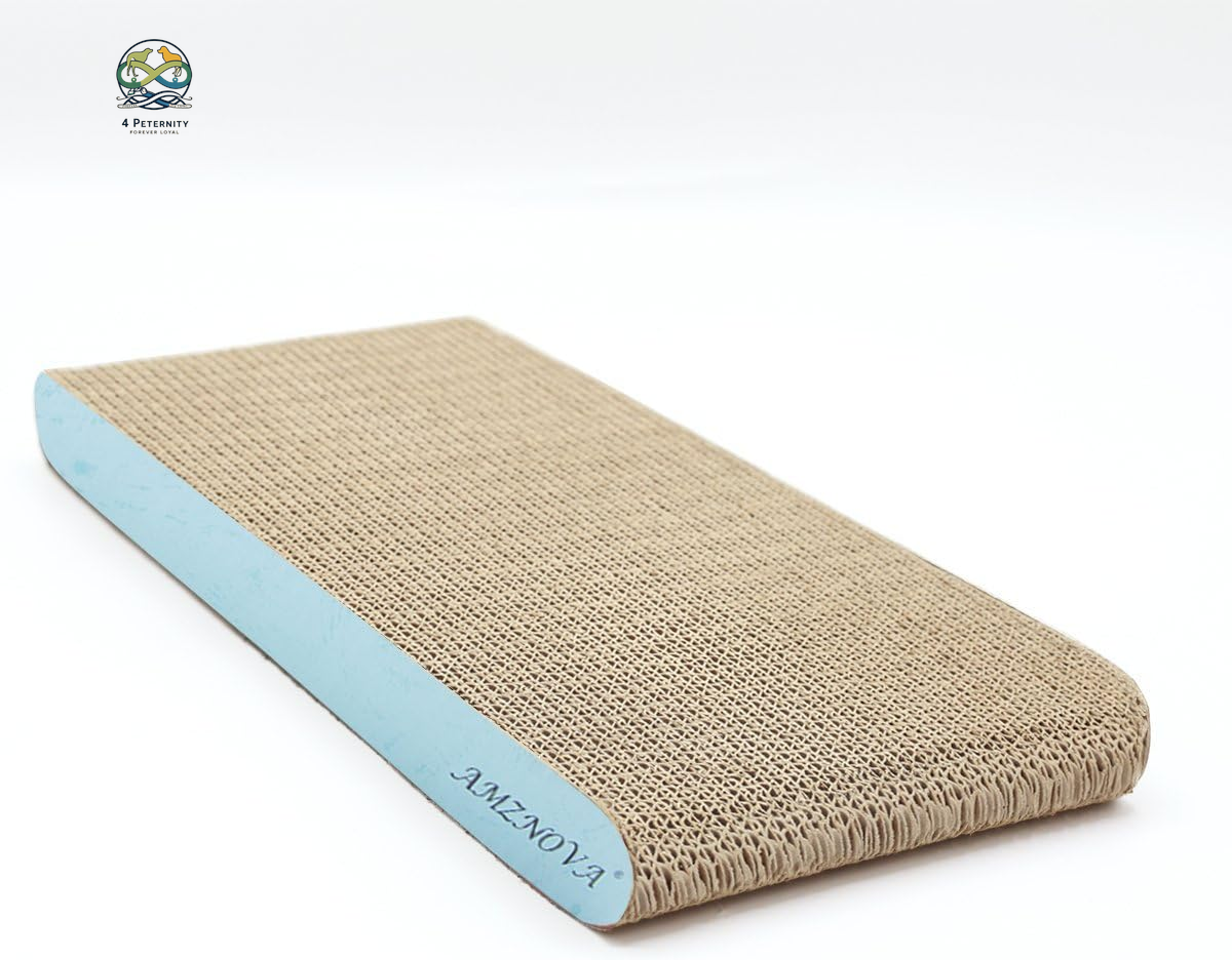 Cat Scratcher, Cardboard Cat Scratchers, Durable & Recyclable Scratching Pad, Colors Series, Narrow, Baby Blue