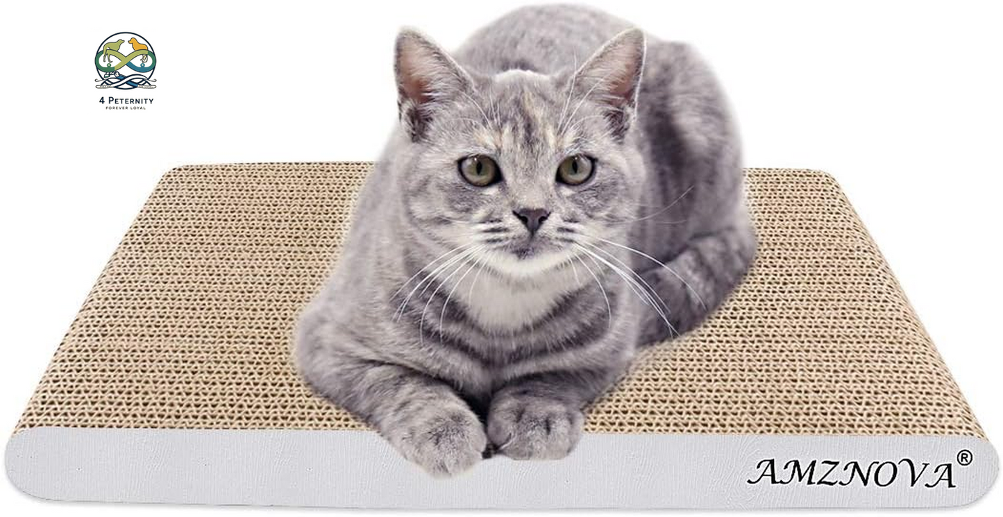 Cat Scratcher, Cardboard Cat Scratchers, Durable & Recyclable Scratching Pad, Colors Series, Narrow, Baby Blue