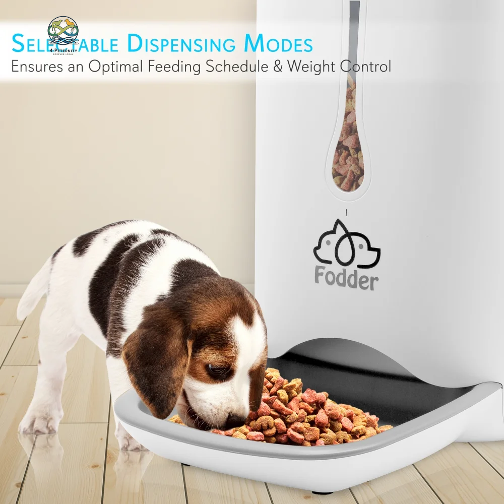 SLAPF30 - Smart Automatic Cat & Dog Food Dispenser - Digital Pet Feeder with Voice Message Playback