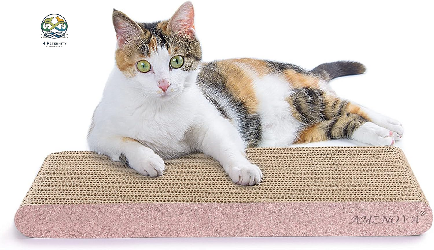 Cat Scratcher, Cardboard Cat Scratchers, Durable & Recyclable Scratching Pad, Colors Series, Narrow, Baby Blue