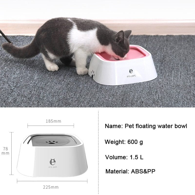 Innovative Dog Drinking Water Bowl with Floating Design - Non-Wetting, Non-Skid, Large Capacity