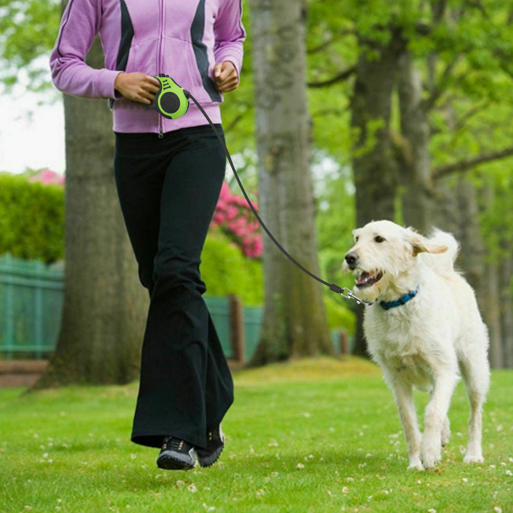 Automatic Retractable Dog Leash - Dual Size Options with Brake & Lock Safety System - Enhance Your Dog Walking Experience