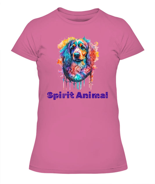 Spirit Animal COSMIC COCKER SPANIEL Women’s T-Shirt - High quality, 100% cotton, lightweight,  a perfect gift for pet lovers and pet parents