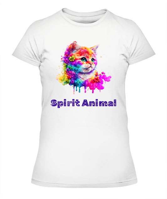 Spirit Animal KARMA KITTEN Women’s T-Shirt - High quality, 100% cotton, lightweight,  a perfect gift for pet lovers and pet parents