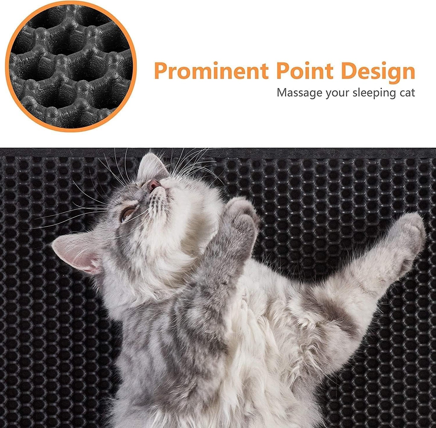 Zero Mess Cat Litter Trapping Mat - Waterproof, Easy to Clean, Durable and soft on your cat's paws