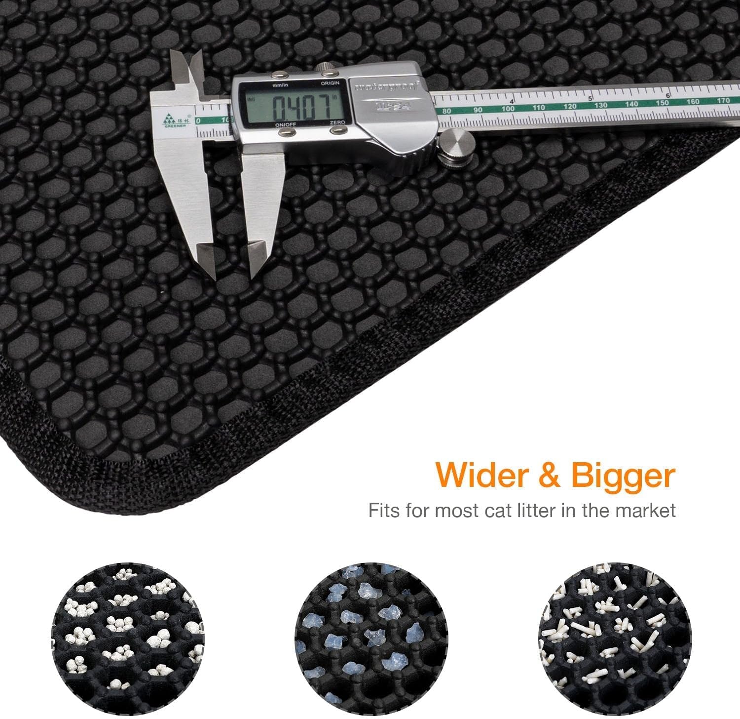 Zero Mess Cat Litter Trapping Mat - Waterproof, Easy to Clean, Durable and soft on your cat's paws