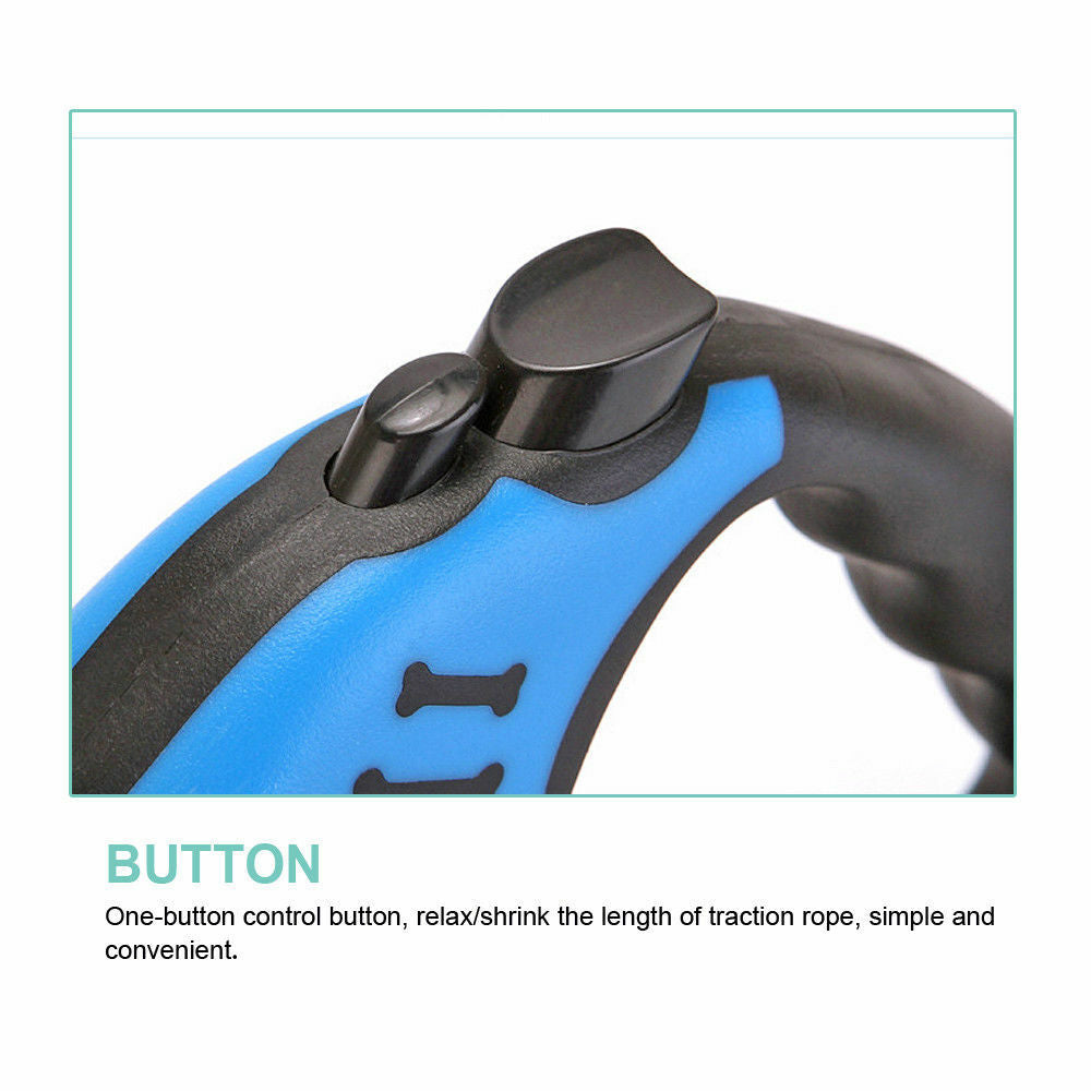 Automatic Retractable Dog Leash - Dual Size Options with Brake & Lock Safety System - Enhance Your Dog Walking Experience