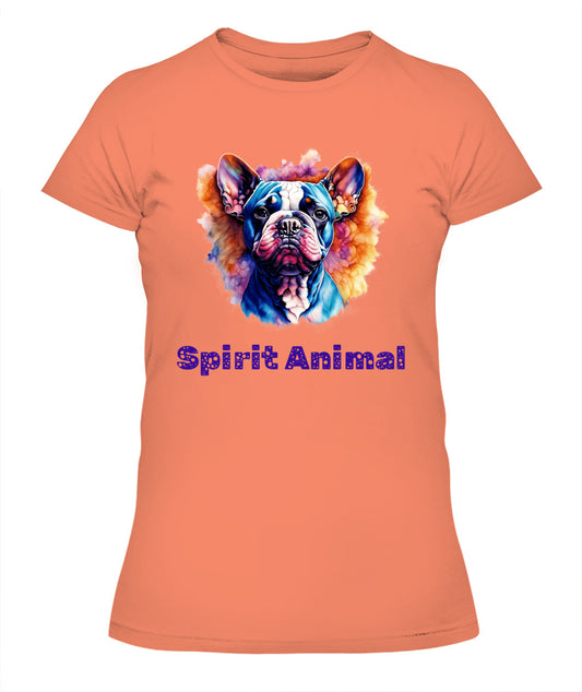 Spirit Animal ANGEL BULLDOG Women’s T-Shirt - High quality, 100% cotton, lightweight,  a perfect gift for pet lovers and pet parents
