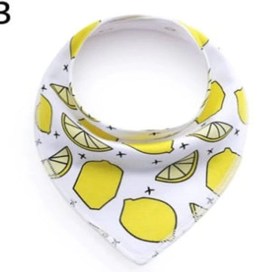 Wiggles Colourful Cotton Triangle Dog Bandana - Lemon