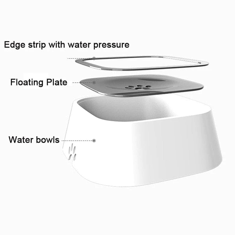 Innovative Dog Drinking Water Bowl with Floating Design - Non-Wetting, Non-Skid, Large Capacity