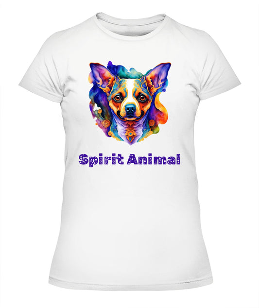 Spirit Animal CHIHUAHUA WHISPERING WIND Women’s T-Shirt - High quality, 100% cotton, lightweight,  a perfect gift for pet lovers and pet parents