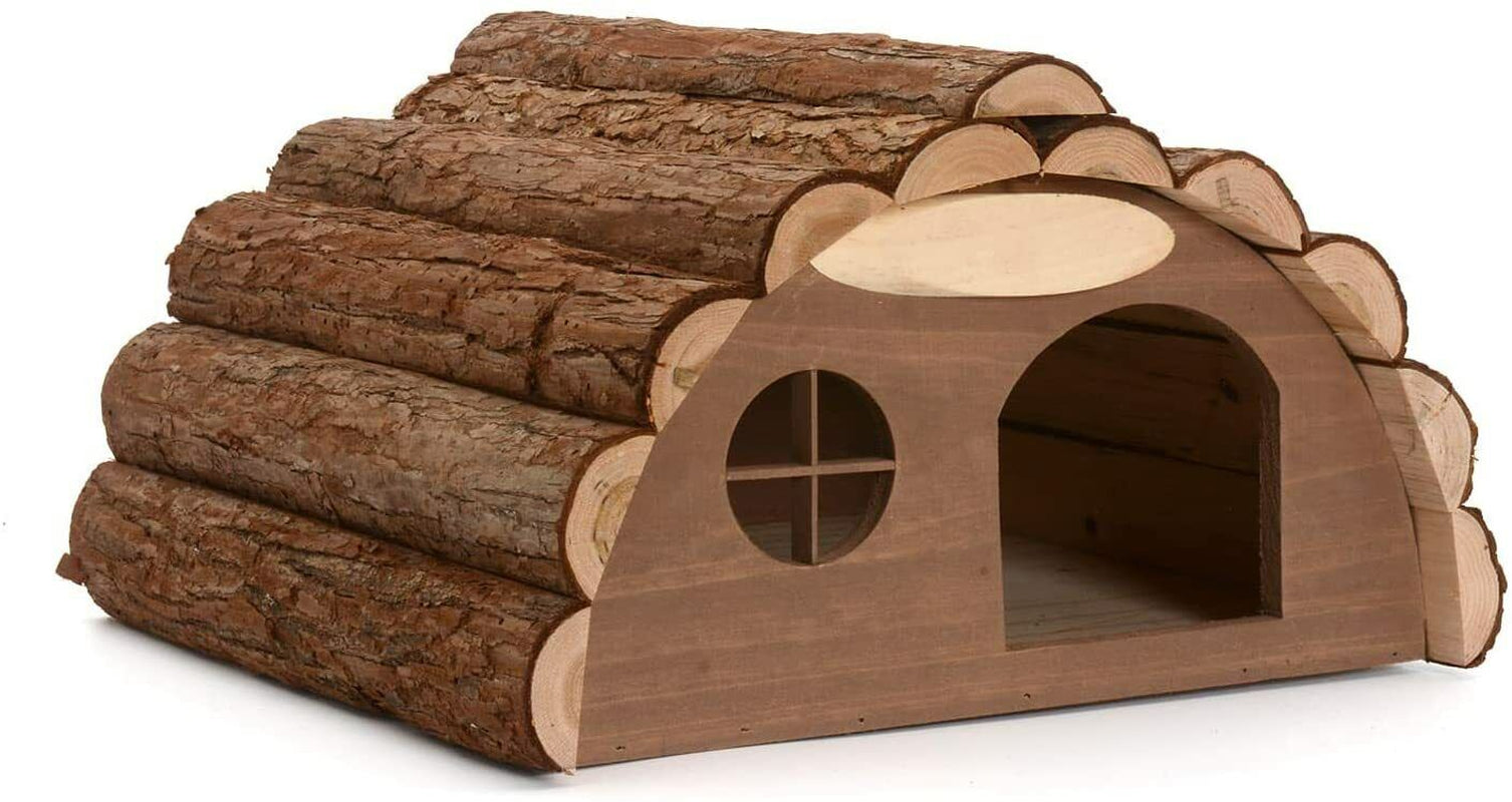 Wooden Hedgehog Hibernation House Large Solid Garden Shelter Home Food Nest Box