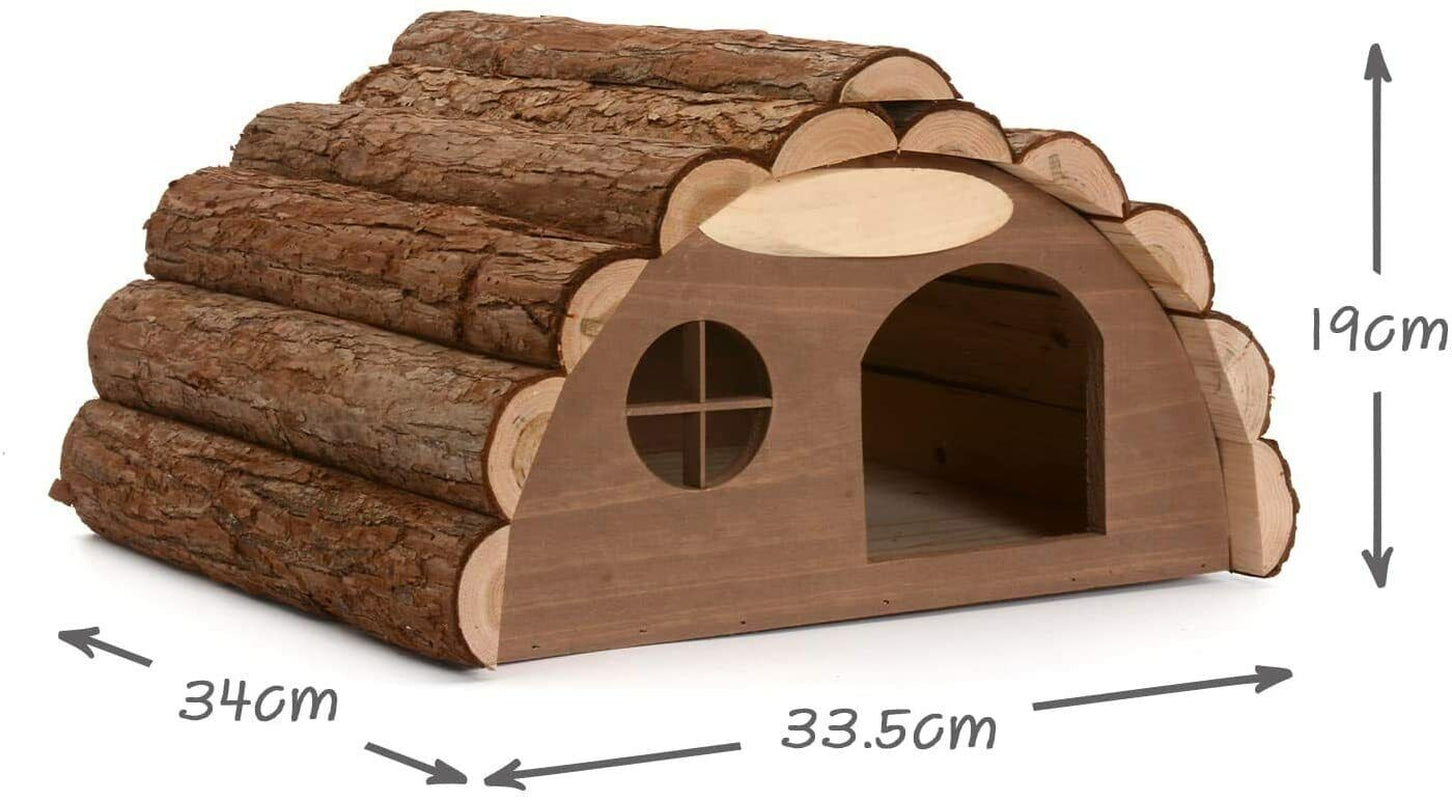 Wooden Hedgehog Hibernation House Large Solid Garden Shelter Home Food Nest Box