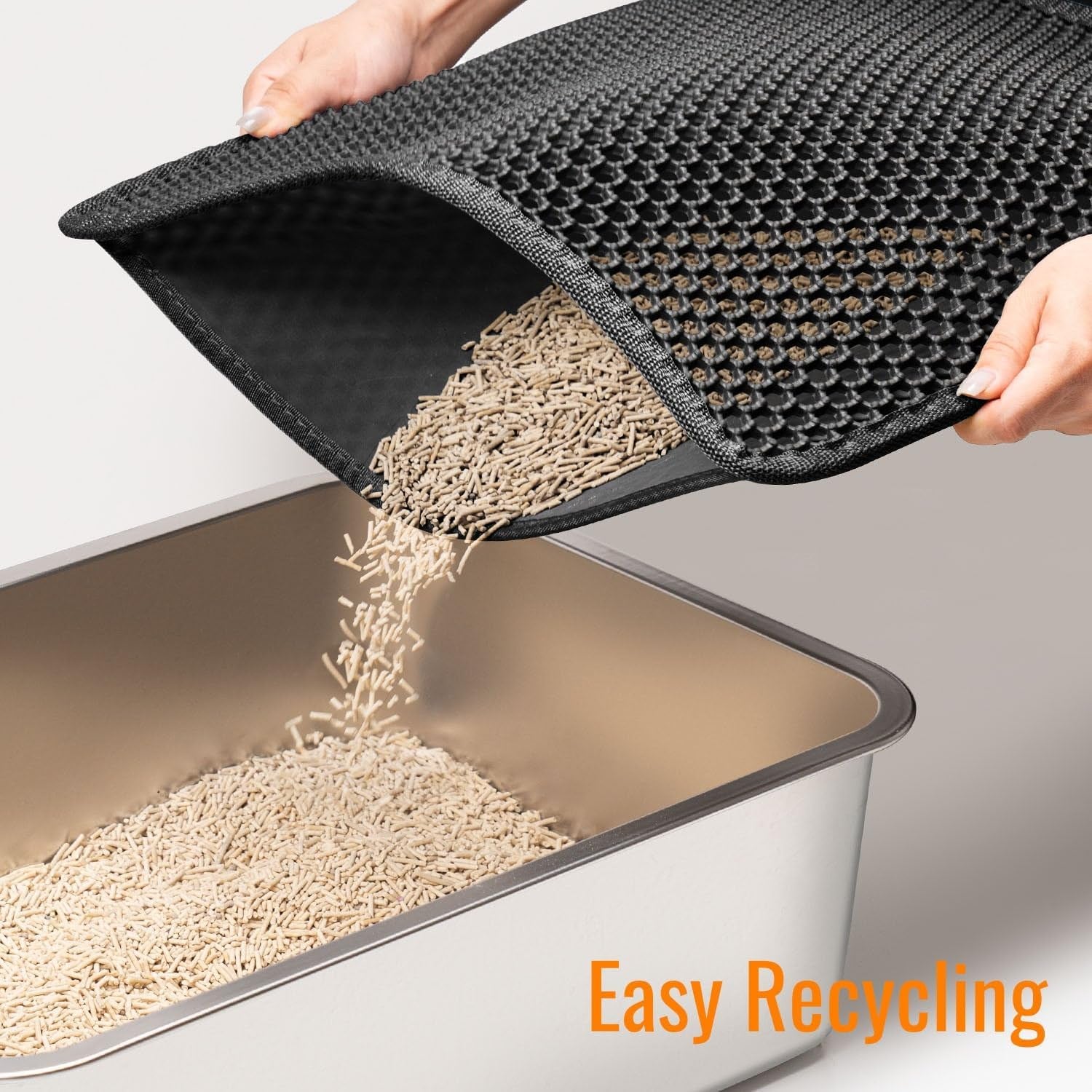 Zero Mess Cat Litter Trapping Mat - Waterproof, Easy to Clean, Durable and soft on your cat's paws