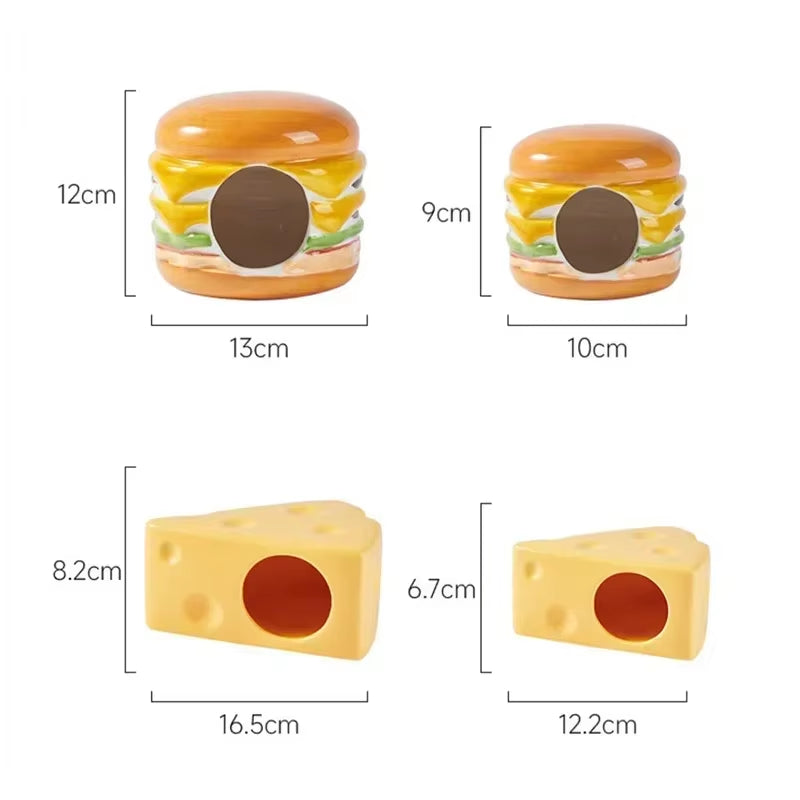 2024 Pet Shop Small Pets Houses and Habitats Hamster Cage Rabbits Ceramics Pets Products for Guinea Pig Accessories Pet Supplies