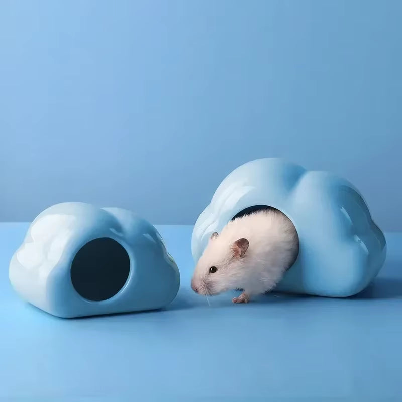 2024 Pet Shop Small Pets Houses and Habitats Hamster Cage Rabbits Ceramics Pets Products for Guinea Pig Accessories Pet Supplies