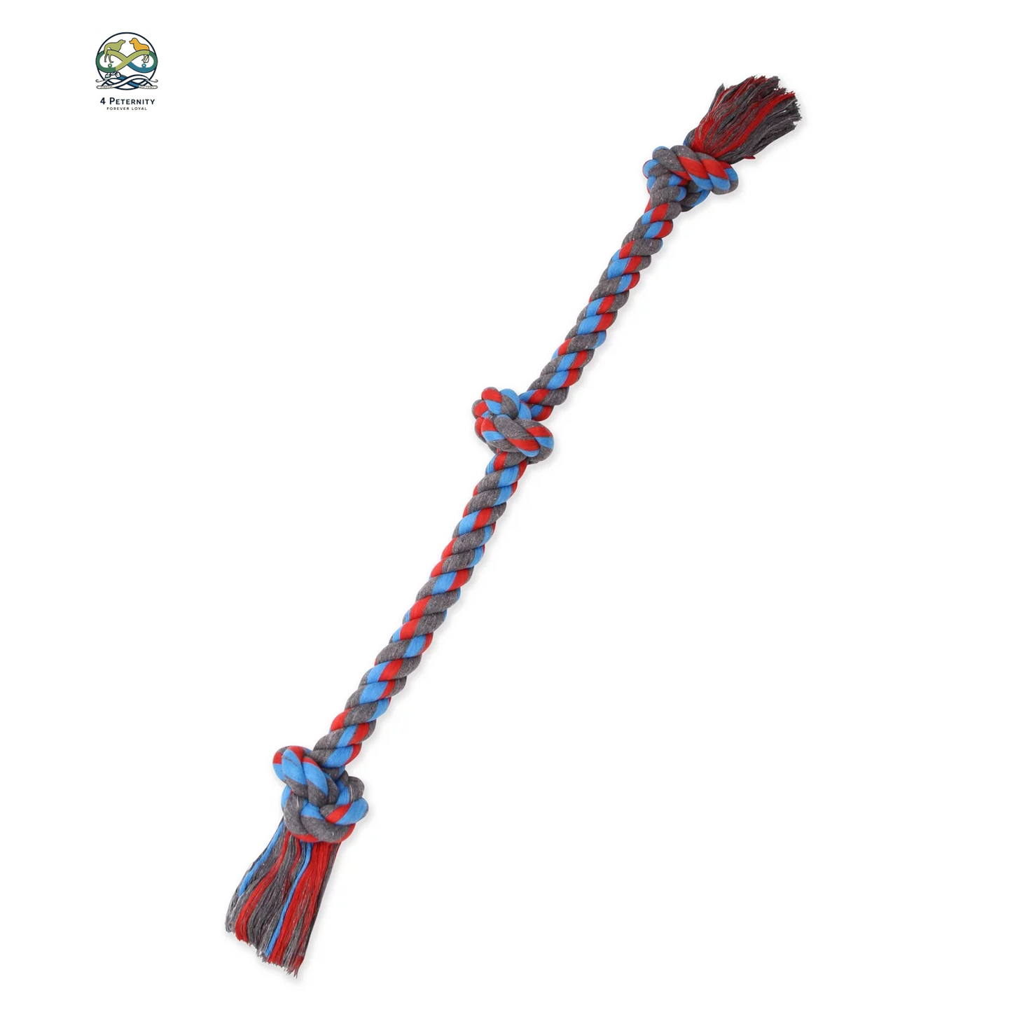 Flossy Chews Cottonblend 5 Knot Tug Rope Dog Toy Extra Large 36", Assorted Colors