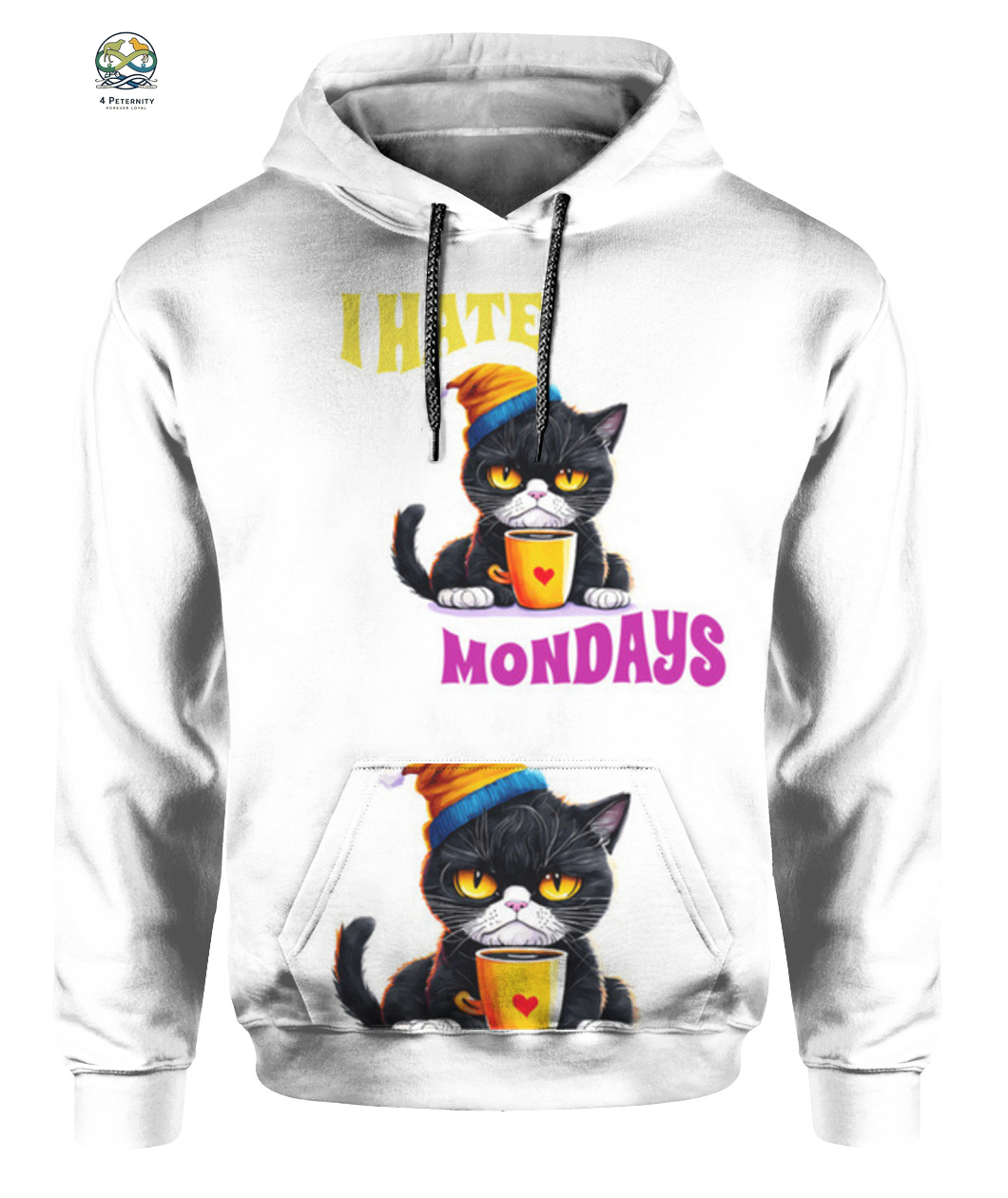 I Hate Mondays All-Over Print Hoodie - TEST