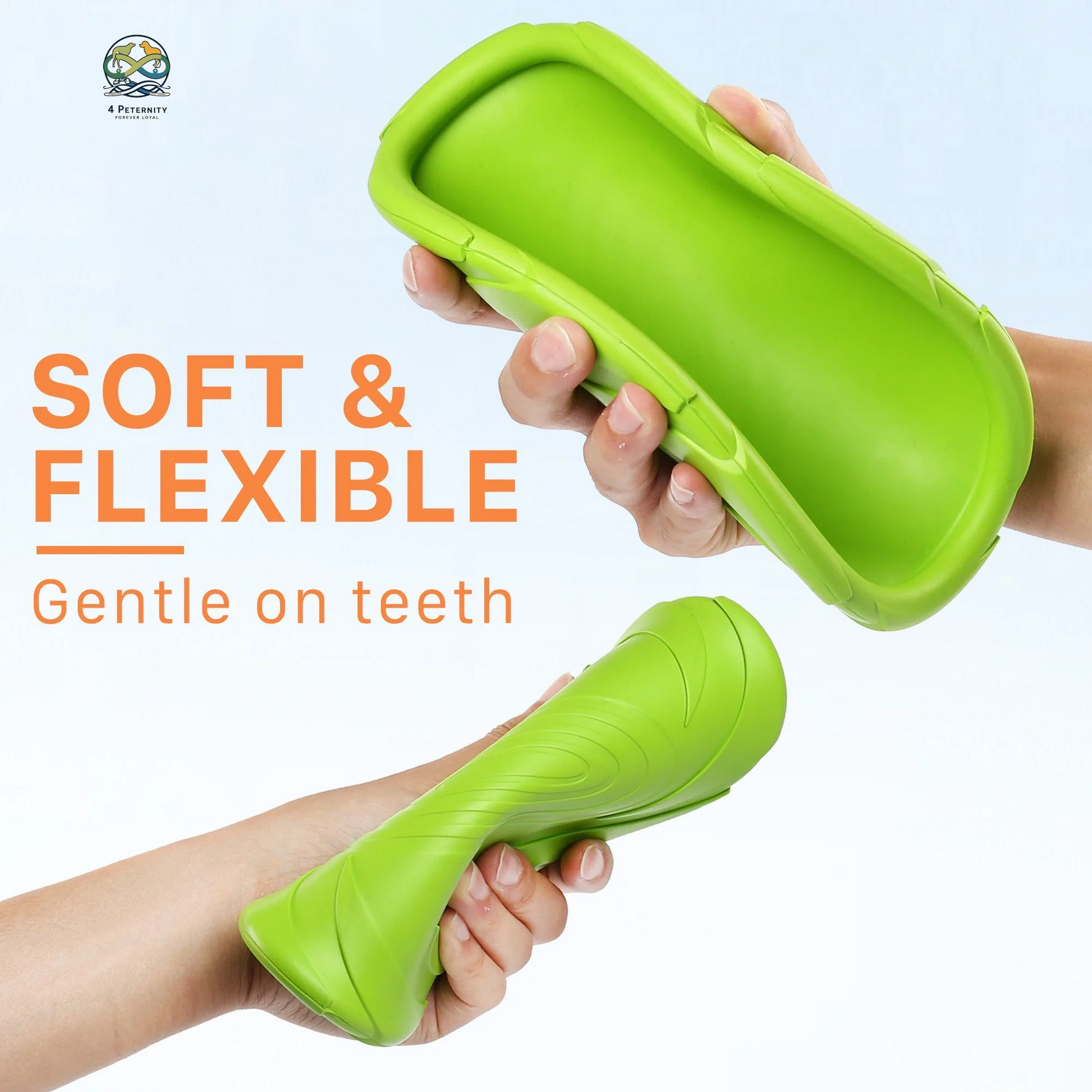 Dog Frisbees, 2Pcs 7 in Dog Flying Disc Saucer, Durable Dog Toys, Orange and Green
