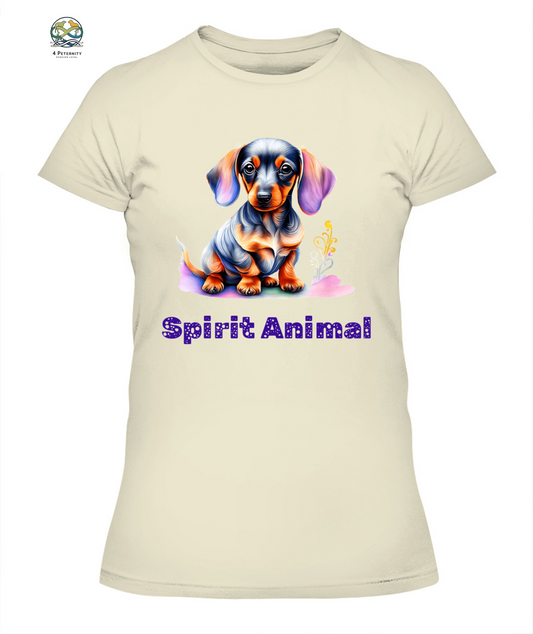 Spirit Animal DREAMER DACHSHUND Women’s T-Shirt - High quality, 100% cotton, lightweight,  a perfect gift for pet lovers and pet parents
