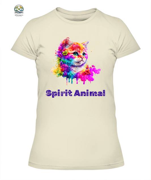 Spirit Animal KARMA KITTEN Women’s T-Shirt - High quality, 100% cotton, lightweight,  a perfect gift for pet lovers and pet parents