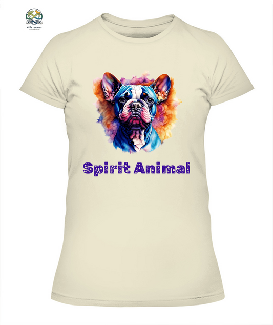 Spirit Animal ANGEL BULLDOG Women’s T-Shirt - High quality, 100% cotton, lightweight,  a perfect gift for pet lovers and pet parents